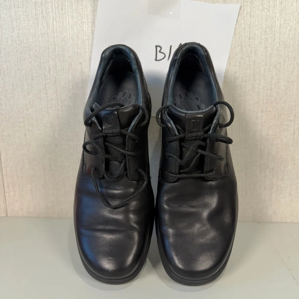 Merrell Shoes Patent‎ Pending Men Size 10.5 Leather Black Leather